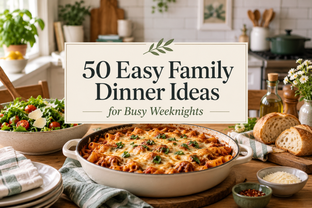 50 Simple Family Dinners for Busy Weeknights
