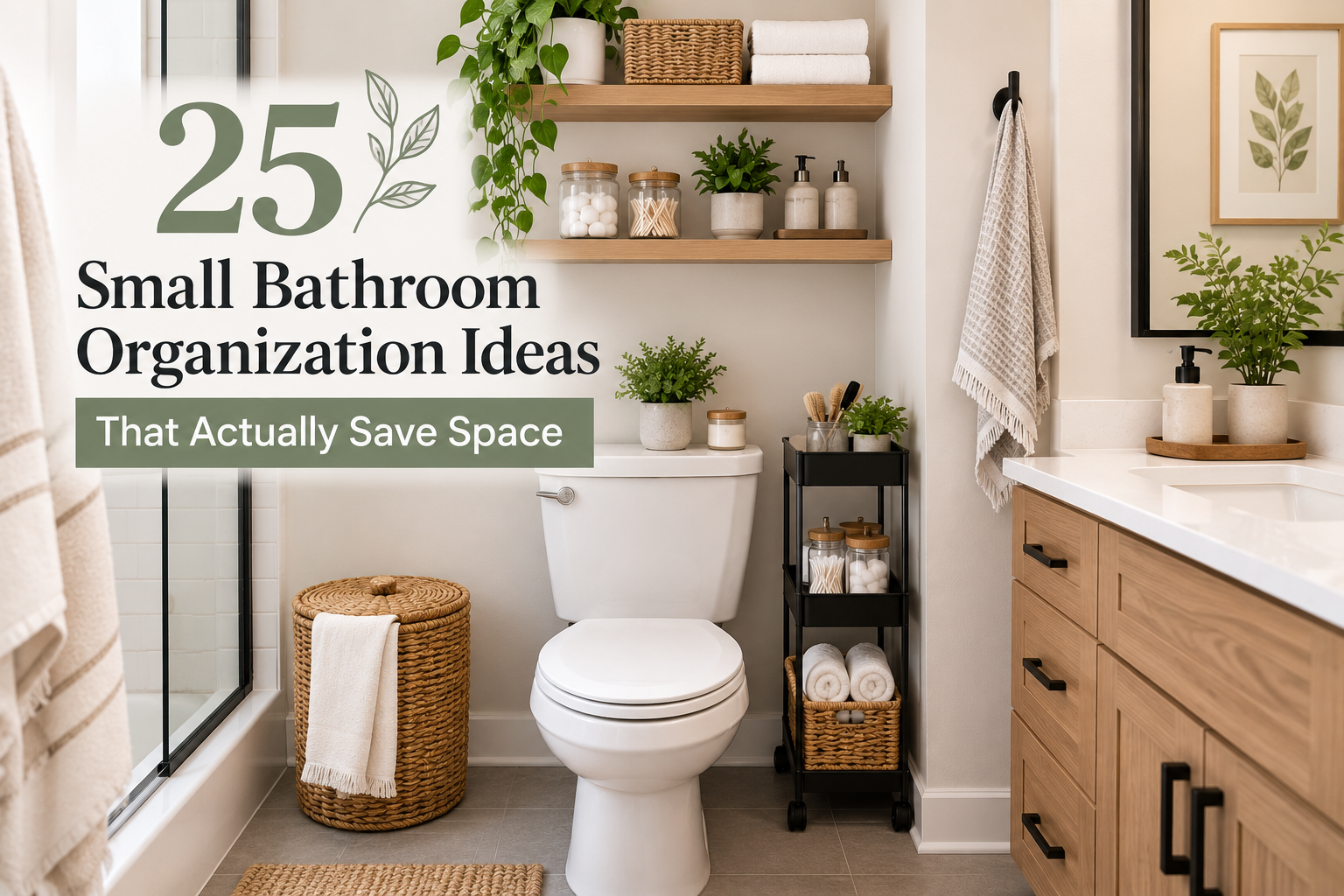 25 Small Bathroom Organization Ideas That Actually Save Space