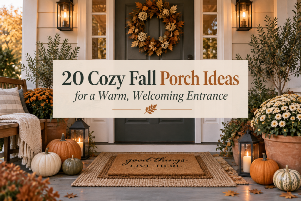 20 Cozy Fall Porch Ideas for a Warm, Welcoming Entrance