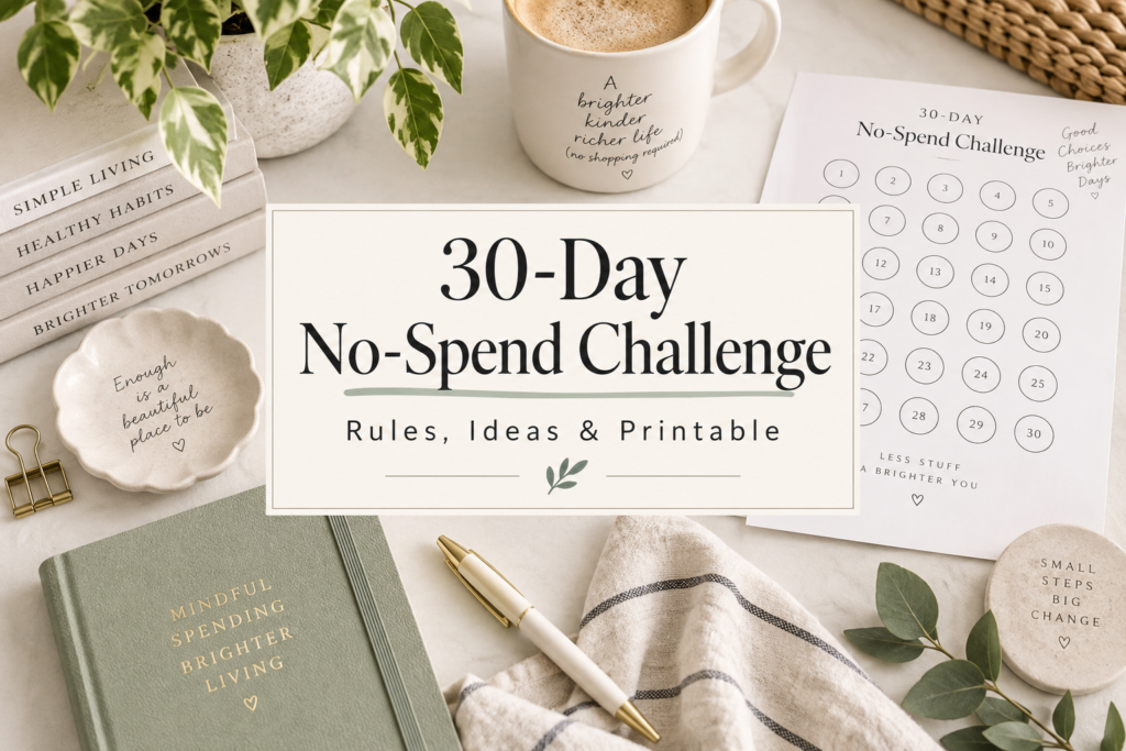 30-Day No-Spend Challenge: Rules, Ideas