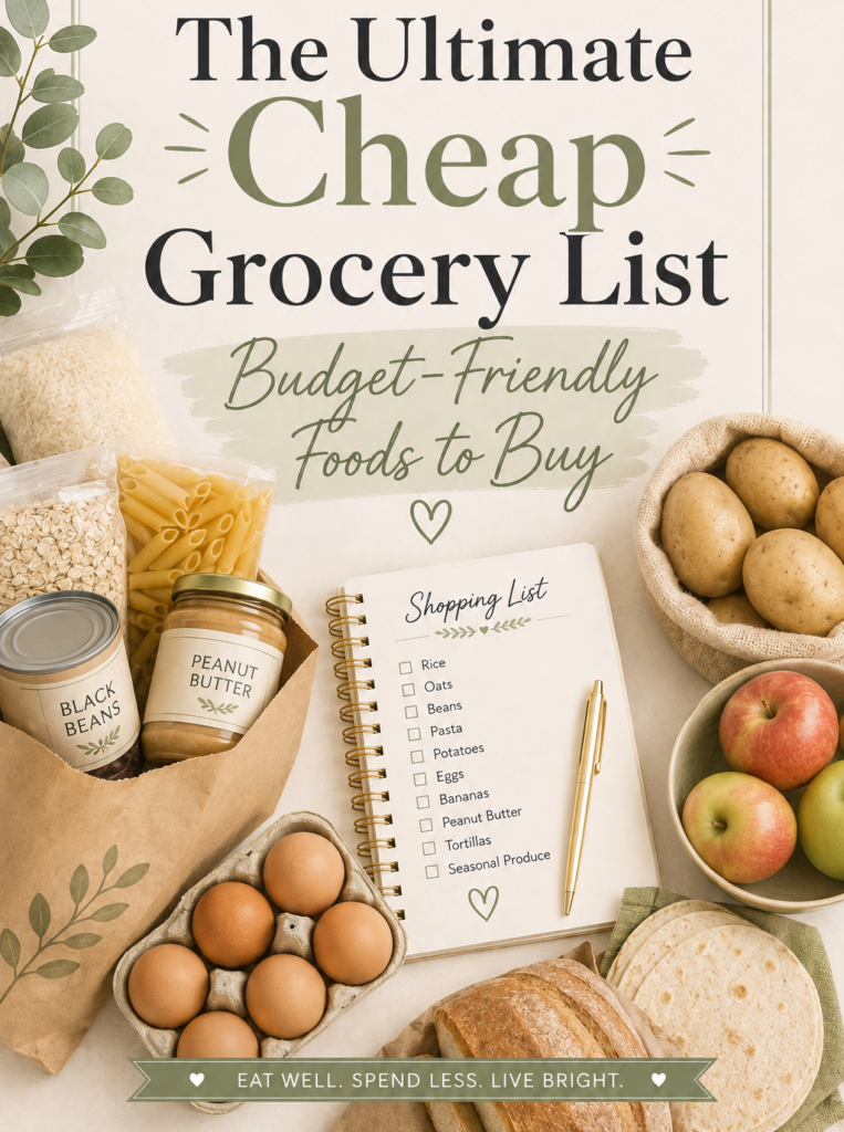 The Ultimate Cheap Grocery List: Budget-Friendly Foods to Buy