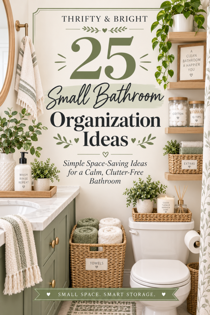 25 Small Bathroom Organization Ideas That Actually Save Space