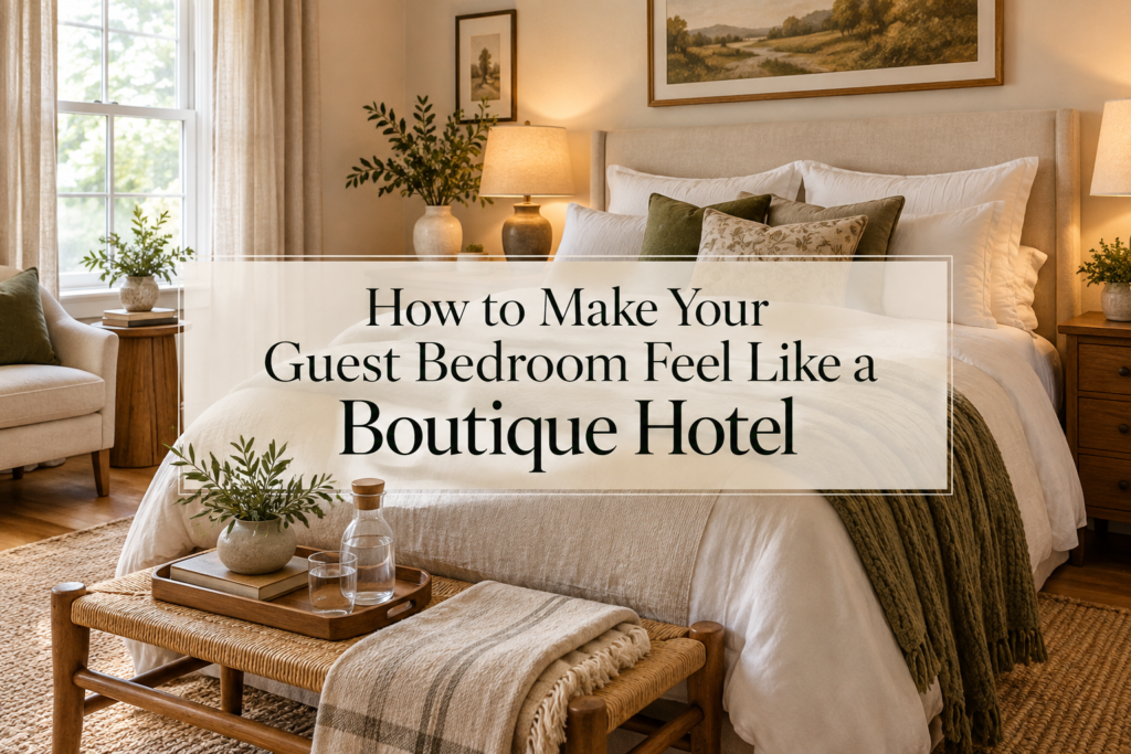 How to Make Your Guest Bedroom Feel Like a Boutique Hotel