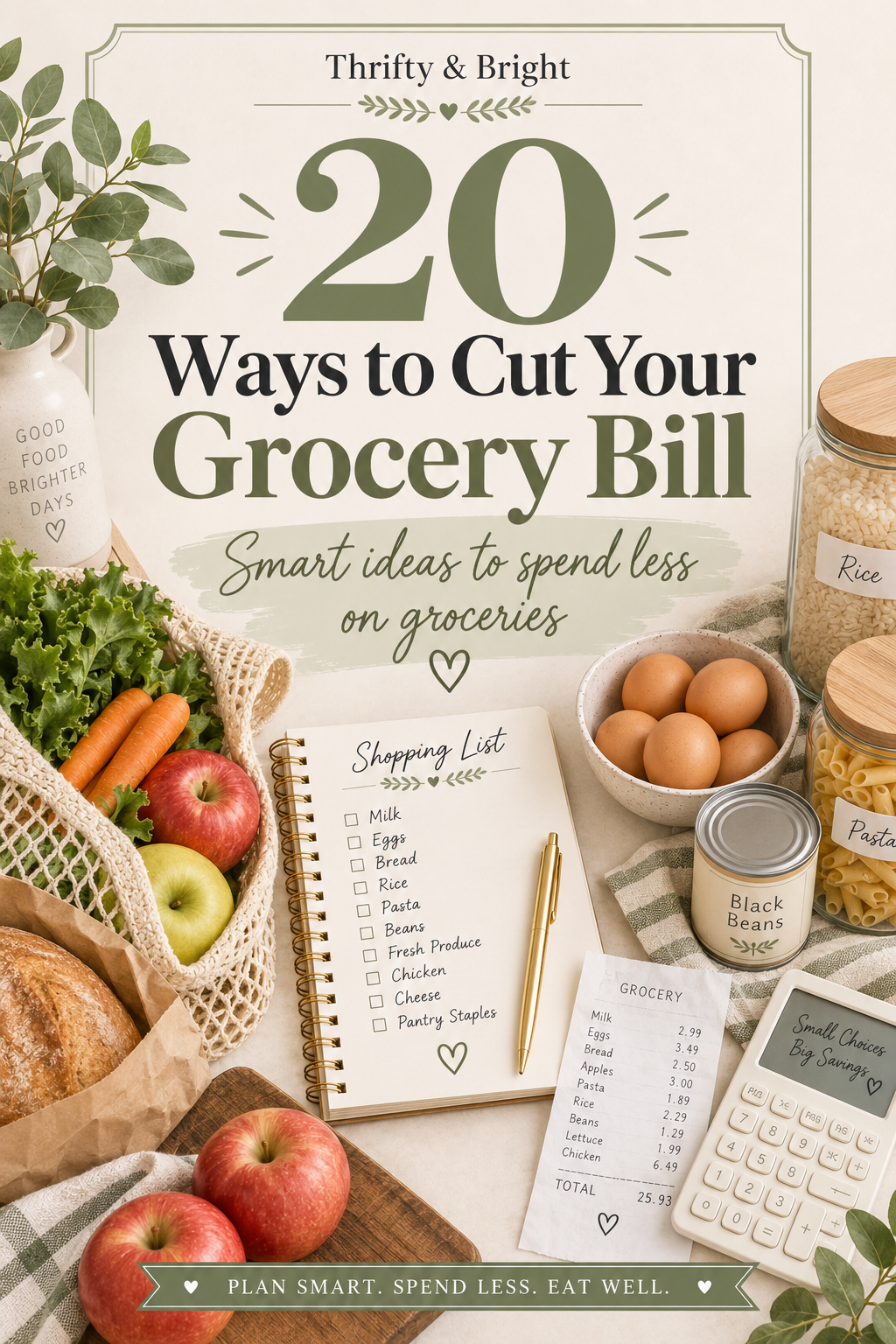 20 Ways to Cut Your Grocery Bill Without Making Life Miserable