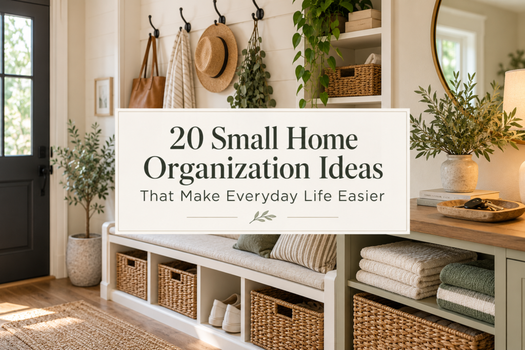 20 Small Home Organization Ideas That Make Everyday Life Easier