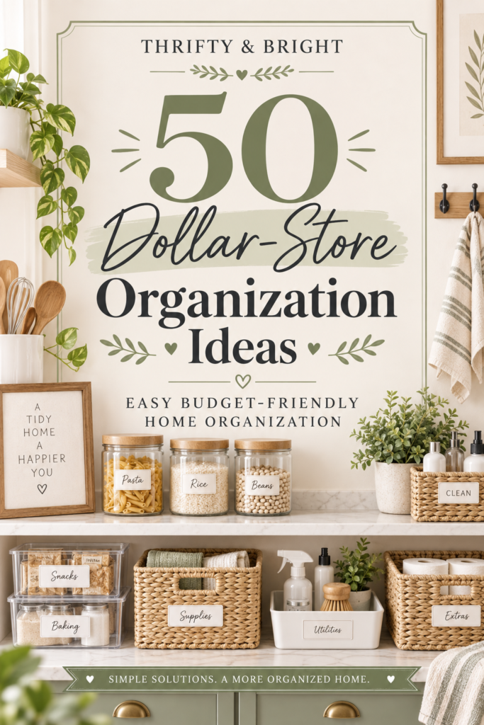 50 Dollar-Store Organization Ideas for a More Organized Home