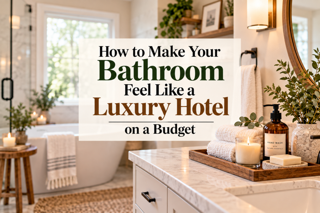 How to Make Your Bathroom Feel Like a Luxury Hotel on a Budget