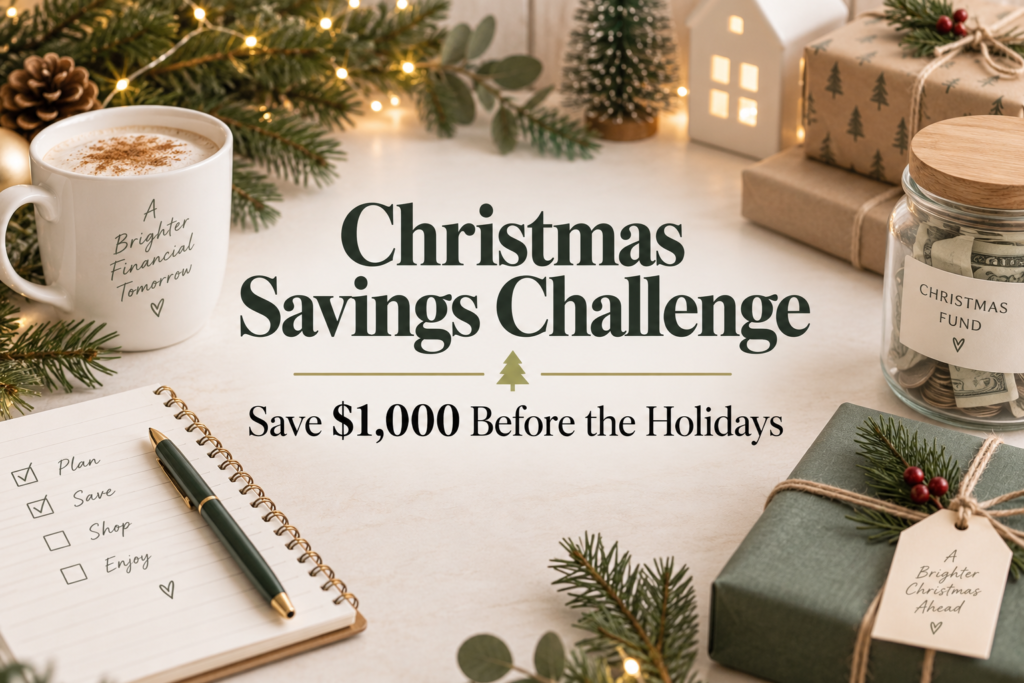 Christmas Savings Challenge: Save $1,000 Before the Holidays