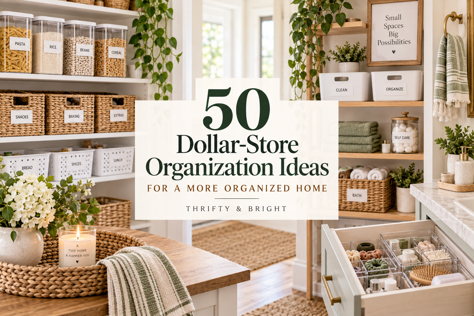 50 Dollar-Store Organization Ideas for a More Organized Home
