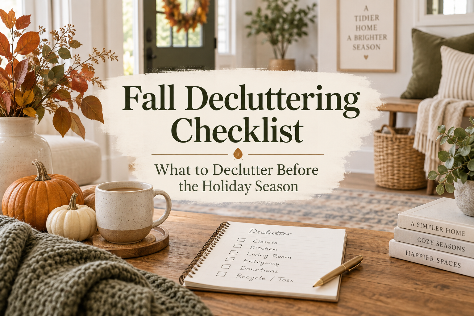 Fall Decluttering Checklist: What to Declutter Before the Holiday Season